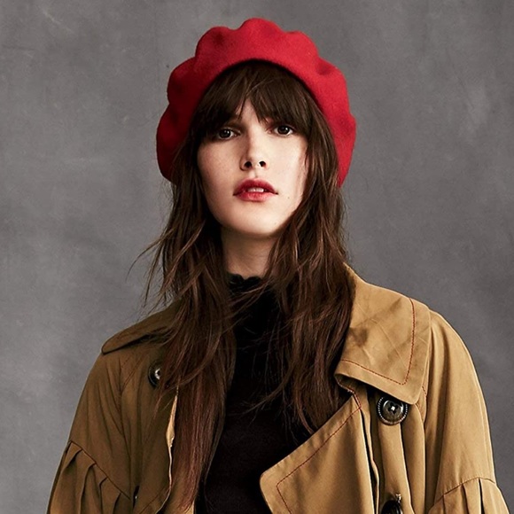 Deep Love Beret 100% Wool